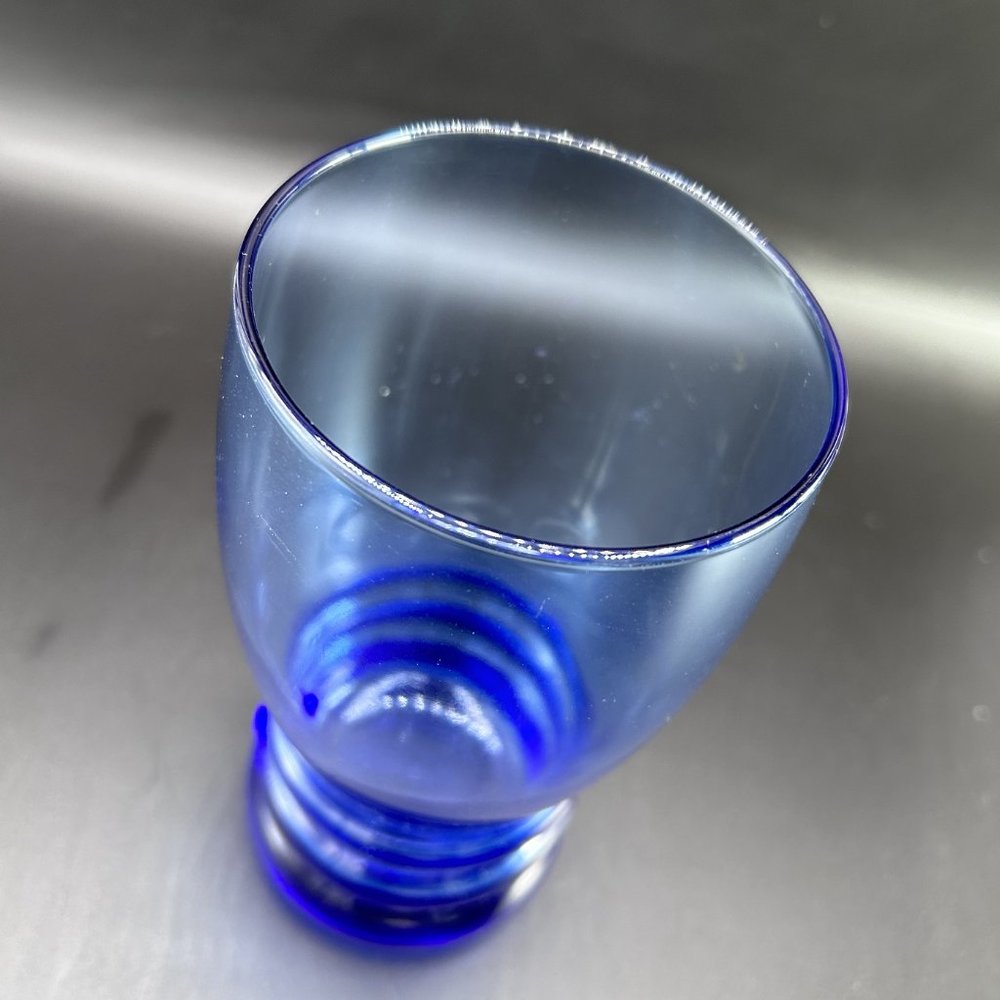Cobalt Blue Drinking Glass Tumbler Bangles - Picture 3 of 9